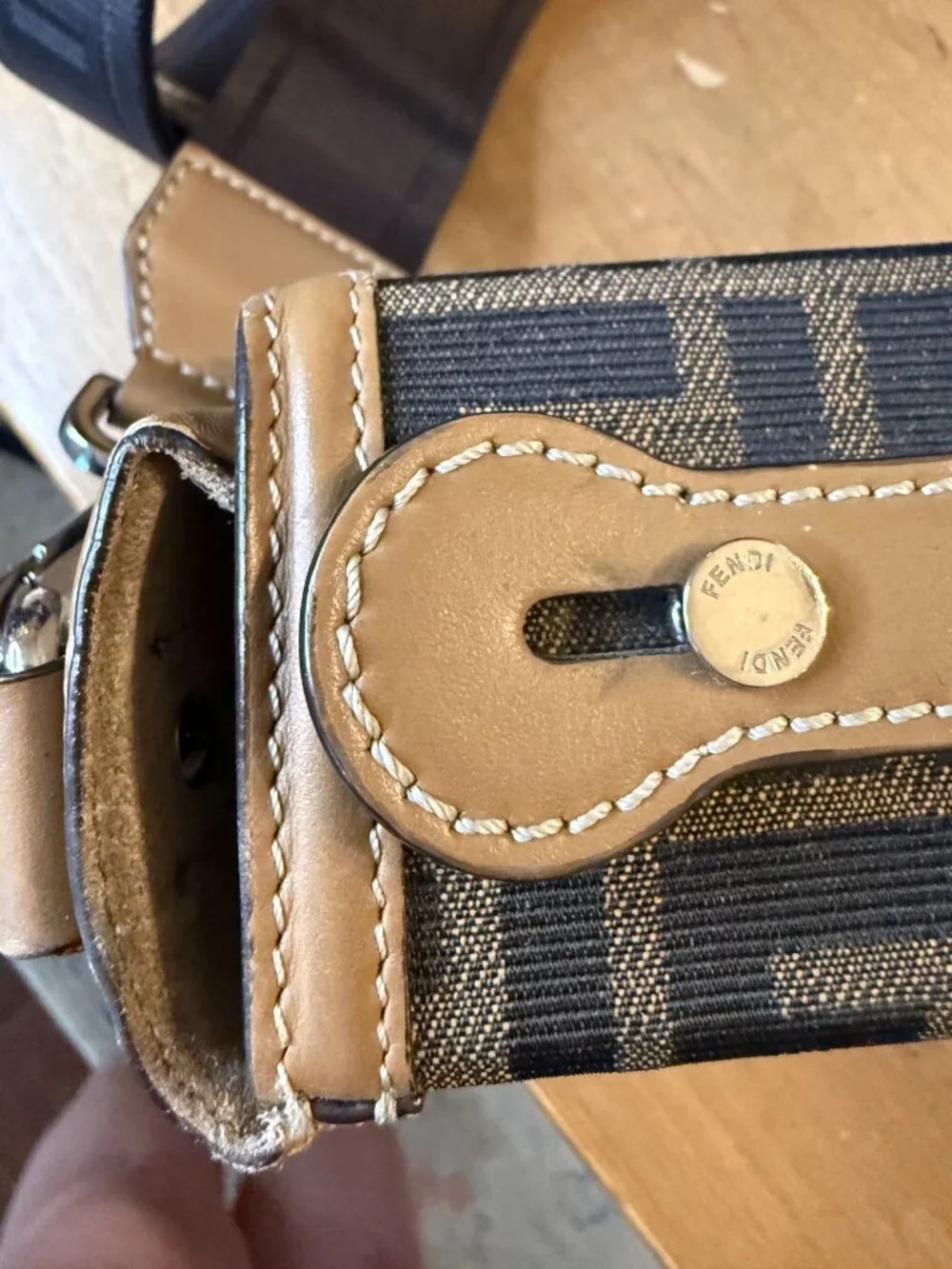 Fendi Zucca Mini Soft Trunk with Adjustable Crossbody Strap and COA